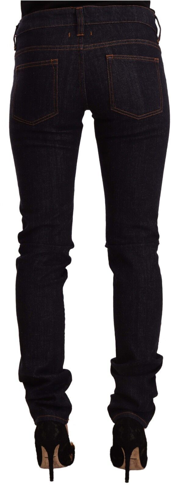 GF Ferre Chic Black Slim Fit Designer Jeans W26 | IT40