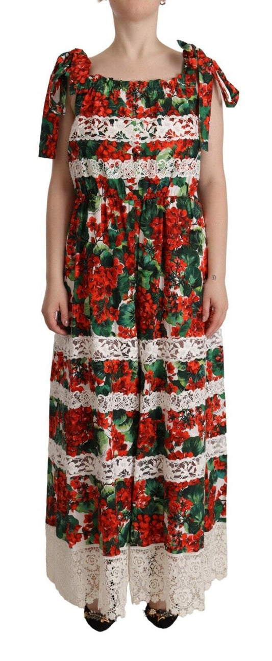 Dolce & Gabbana Multicolor Floral Maxi Dress IT44 | L