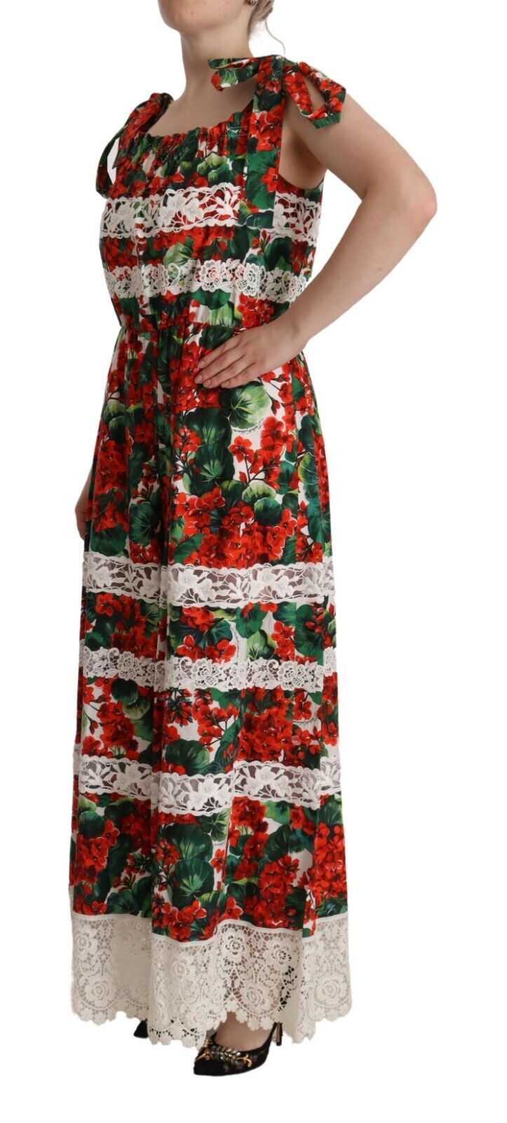 Dolce & Gabbana Multicolor Floral Maxi Dress IT44 | L