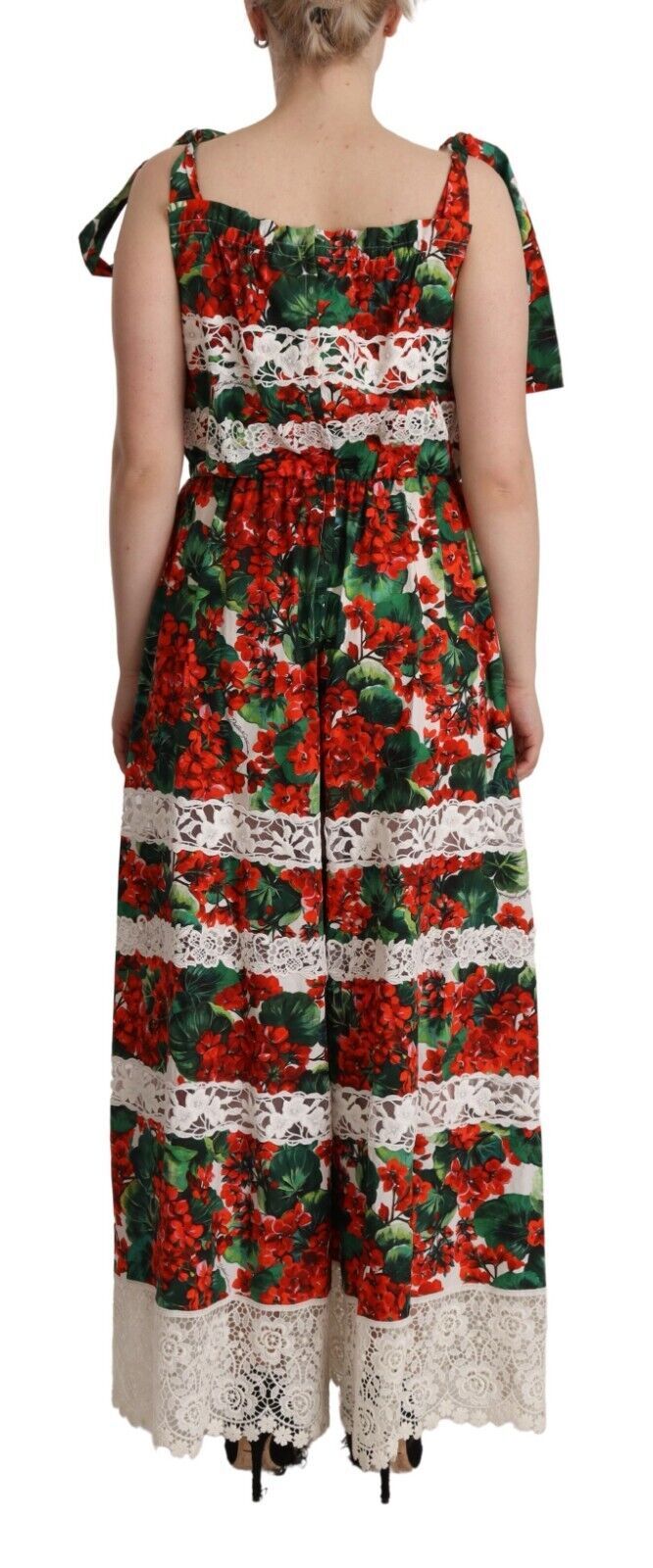 Dolce & Gabbana Multicolor Floral Maxi Dress IT44 | L