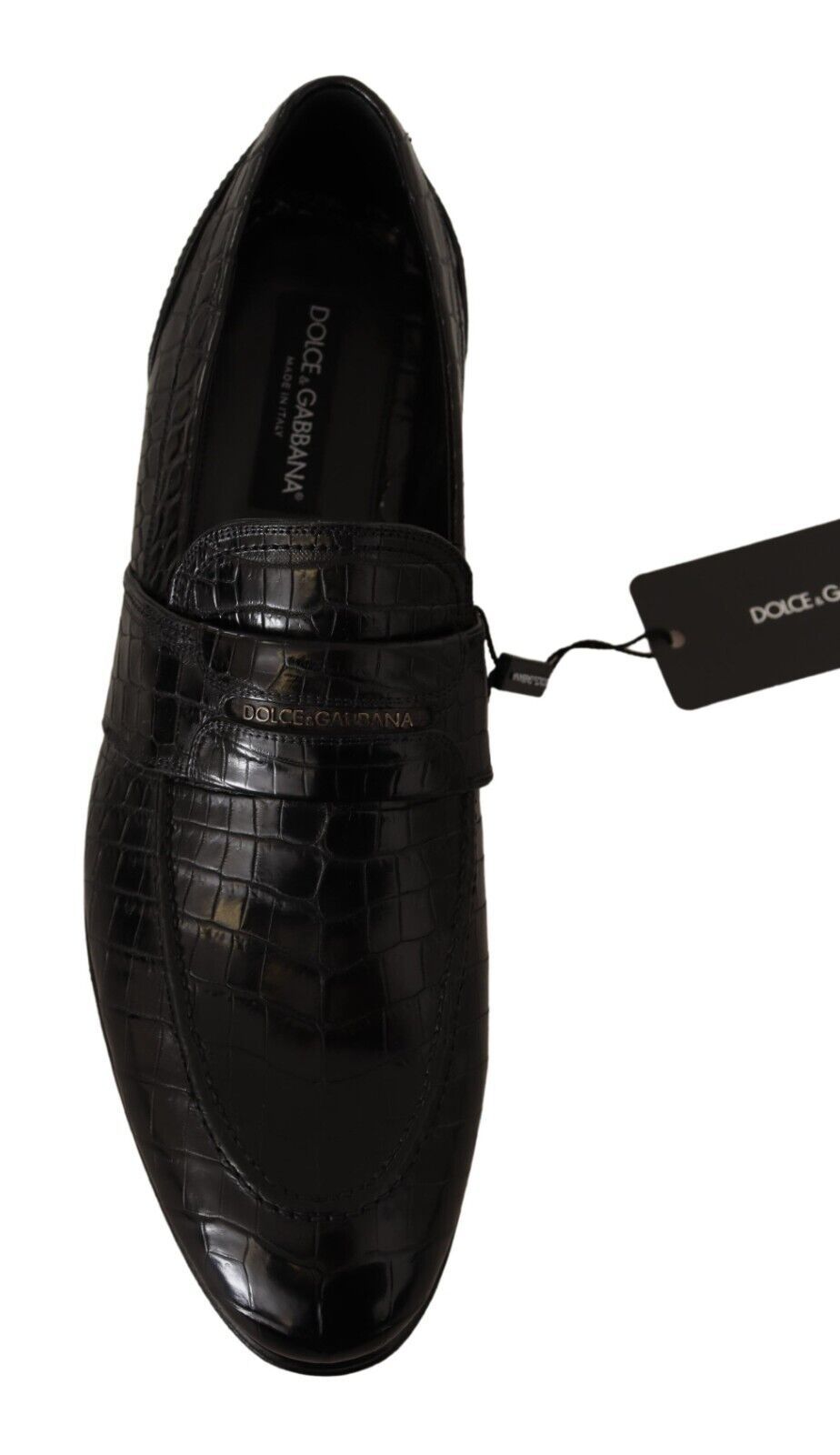 Dolce & Gabbana Elegant Crocodile Leather Moccasin Shoes EU44 / US11