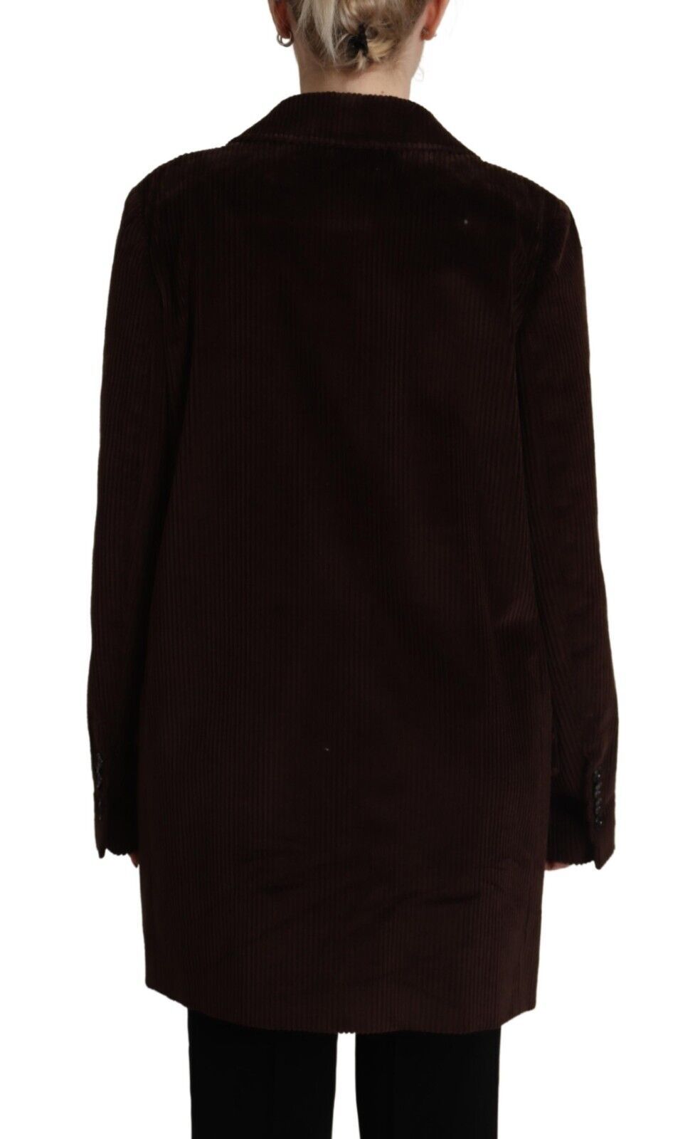 Dolce & Gabbana Elegant Burgundy Double-Breasted Trench Coat IT40 | S