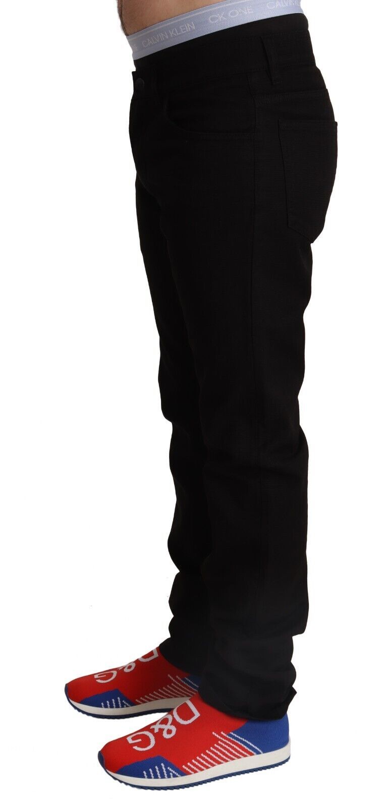 Dolce & Gabbana Elegant Skinny Black Cotton Pants IT44 / XS