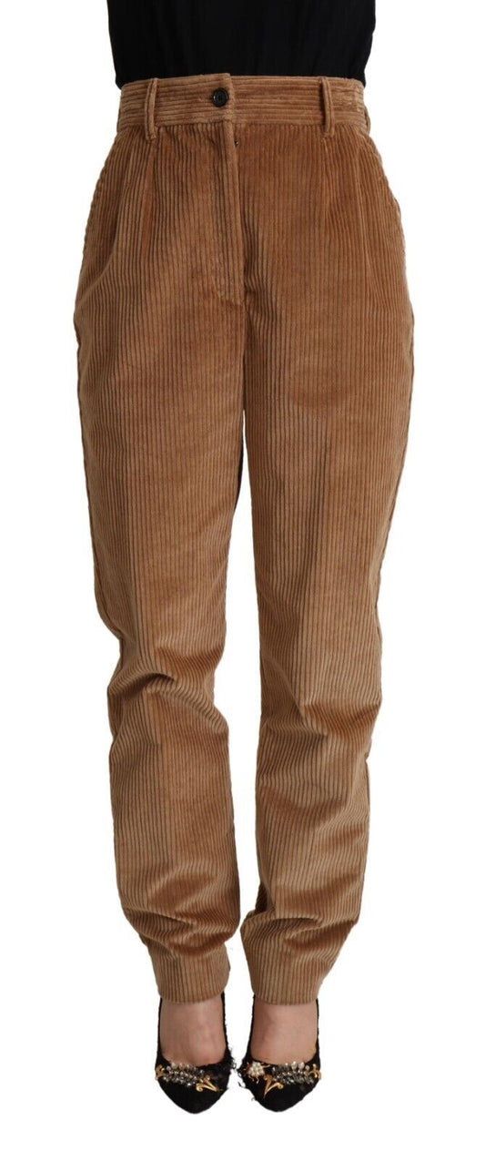 Dolce & Gabbana Chic High-Waisted Corduroy Skinny Pants IT40 / S