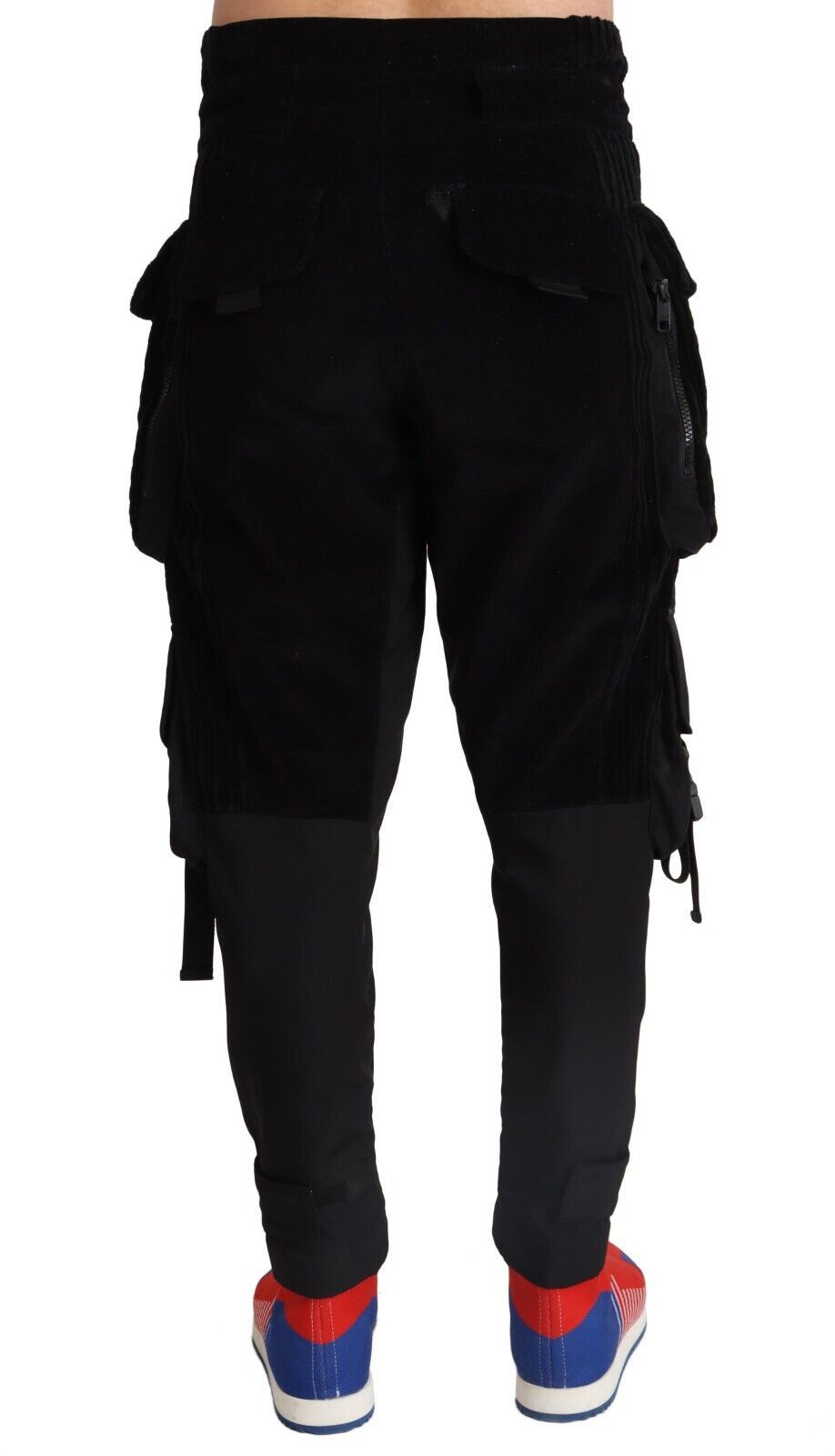 Dolce & Gabbana Elegant Black Cargo Corduroy Pants IT44 / XS