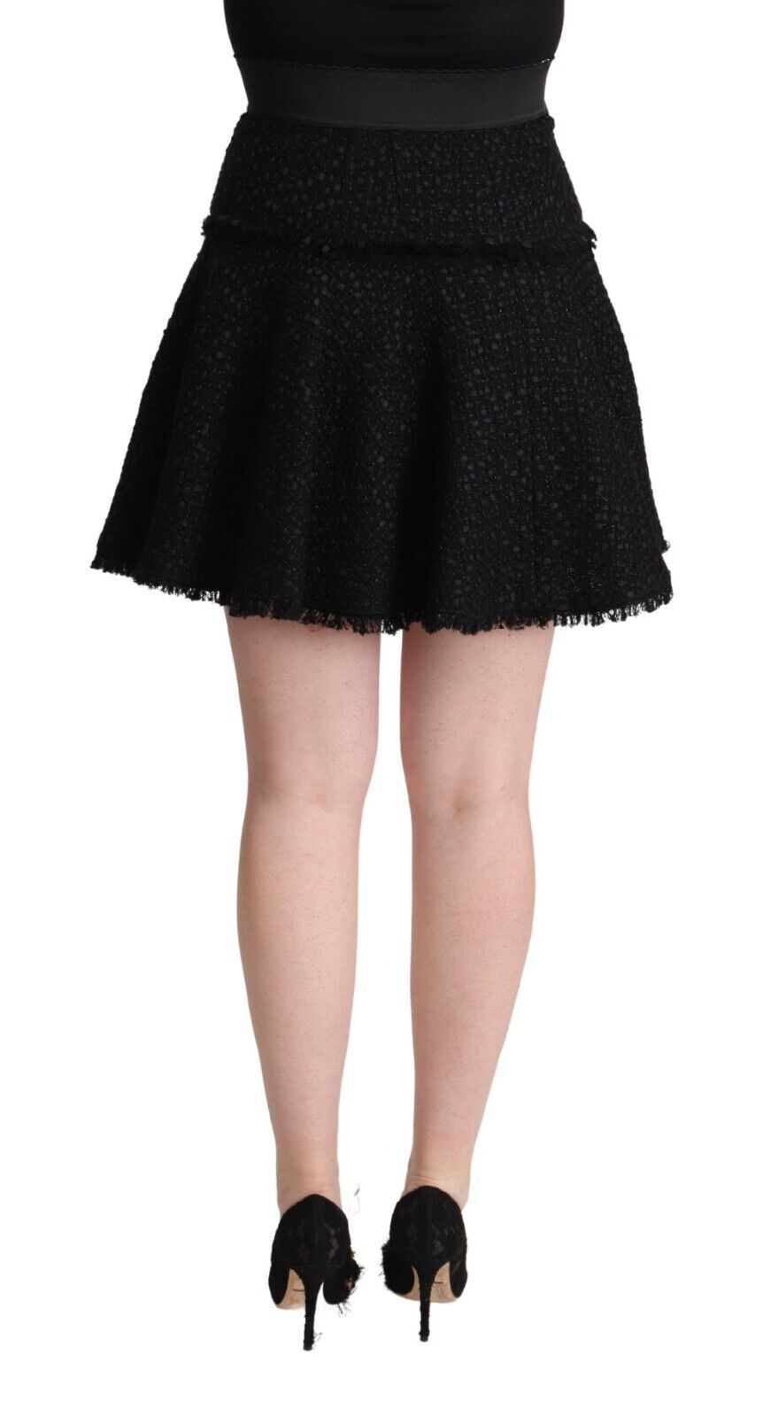 Dolce & Gabbana Elegant Knitted A-Line Mini Skirt IT40 | S