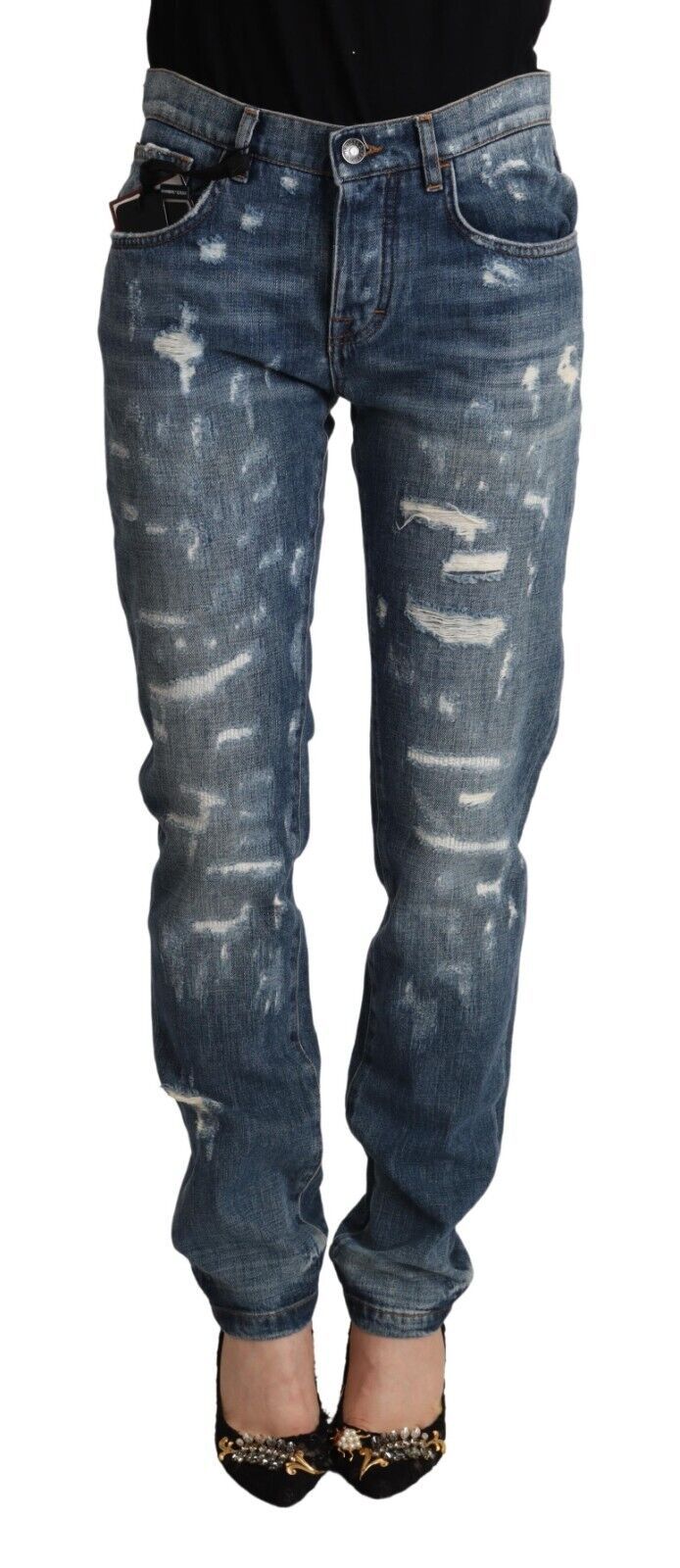 Dolce & Gabbana Elegant Skinny Denim Jeans for the Modern Woman IT36 / XS