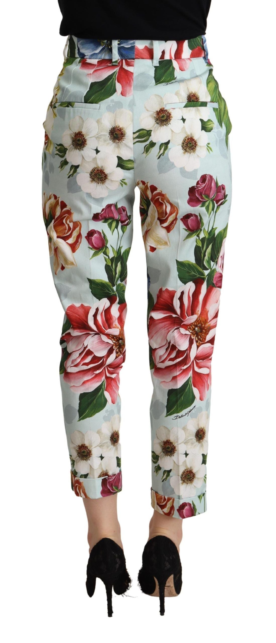 Dolce & Gabbana Elevate Your Chic with Floral Tapered Pants IT36 / XS