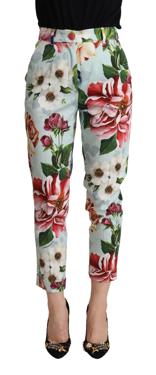 Dolce & Gabbana Elevate Your Chic with Floral Tapered Pants IT36 / XS