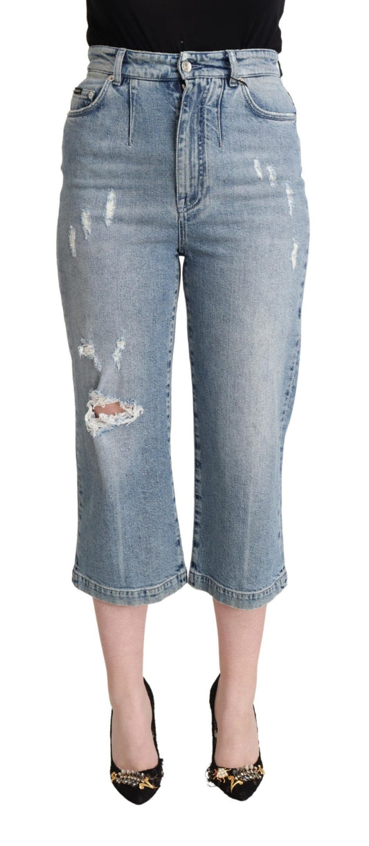 Dolce & Gabbana Chic Capri Cropped Denim Jeans IT40 / S