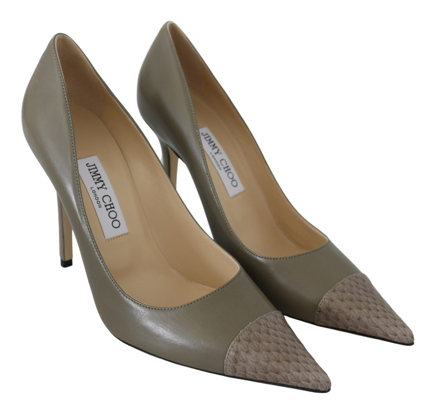 Jimmy Choo Elegant Pebble Green Pointed Toe Pumps EU40 | US10