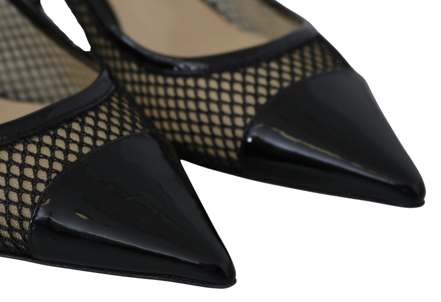 Jimmy Choo Chic Patent Mesh Pointed Pumps EU37 | US6.5