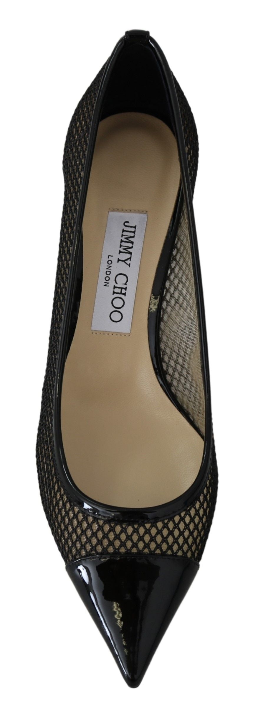 Jimmy Choo Chic Patent Mesh Pointed Pumps EU37 | US6.5