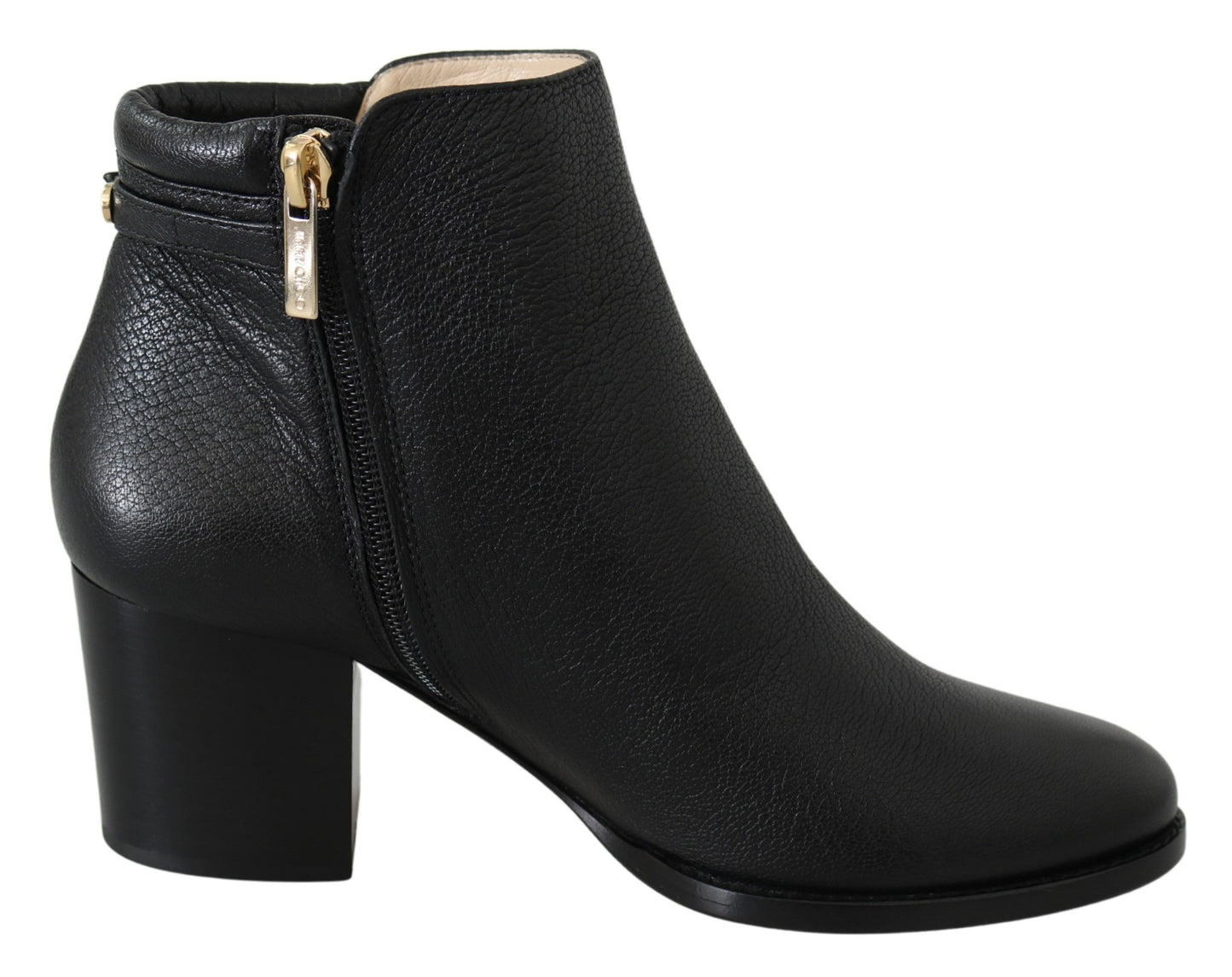 Jimmy Choo Elegant Black Leather Heeled Boots EU40.5 | US10.5