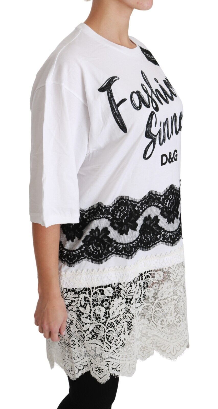 Dolce & Gabbana Chic DG Fashion Sinners Oversized Tee IT38 / XS