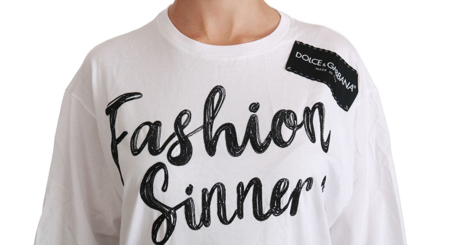 Dolce & Gabbana Chic DG Fashion Sinners Oversized Tee IT38 / XS