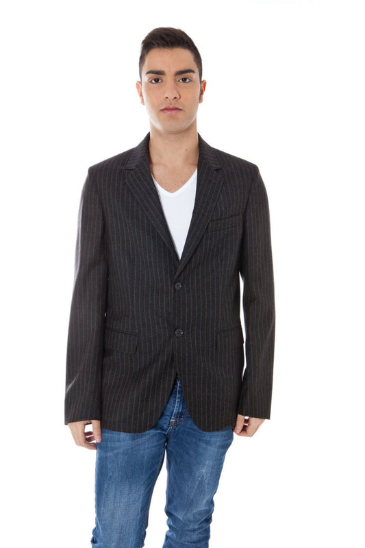 Calvin Klein Gray Wool Men Jacket IT50 | L