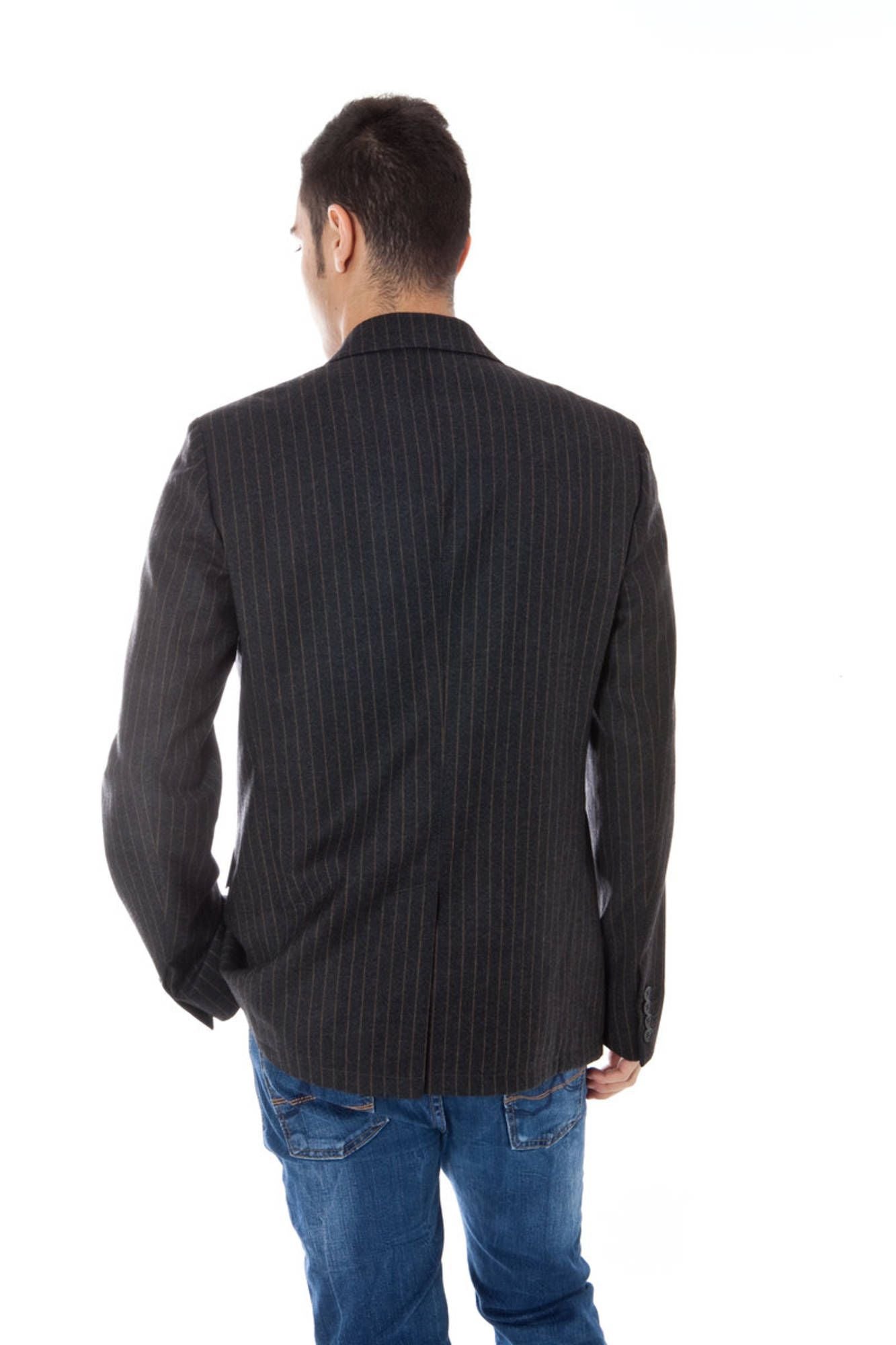 Calvin Klein Gray Wool Men Jacket IT50 | L