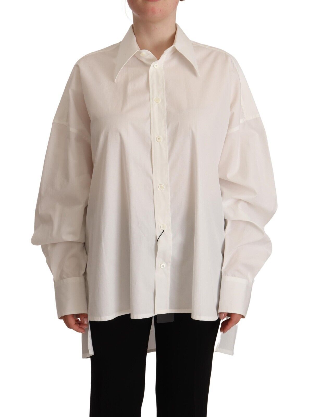 Dolce & Gabbana Timeless White Polo Top - Elegance Meets Comfort IT40 | S