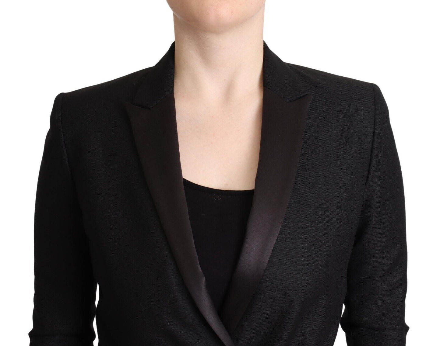 Costume National Elegant Black Double-Breasted Blazer IT40 | S