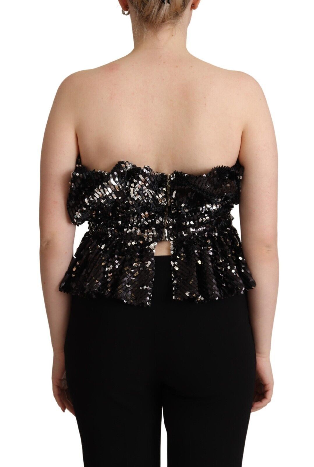 Aniye By Elegant Strapless Sequined Top IT42 | M