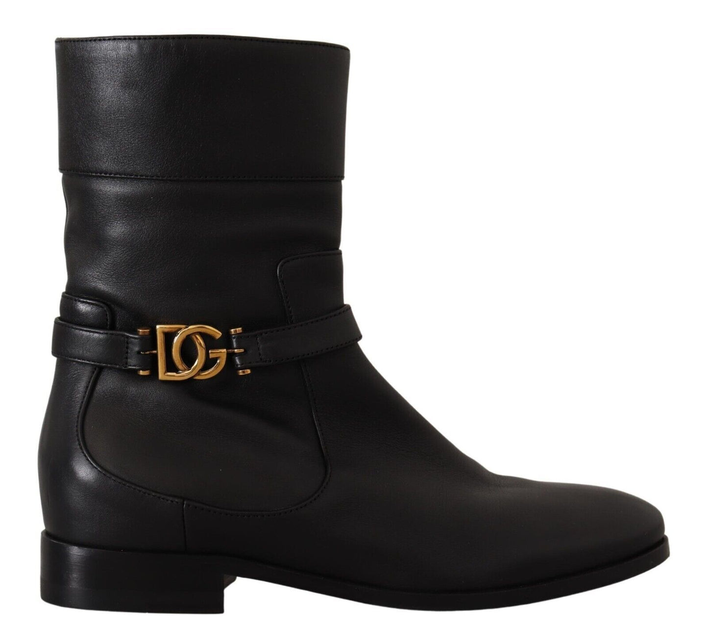 Dolce & Gabbana Elegant Leather Biker Boots EU36 / US5.5