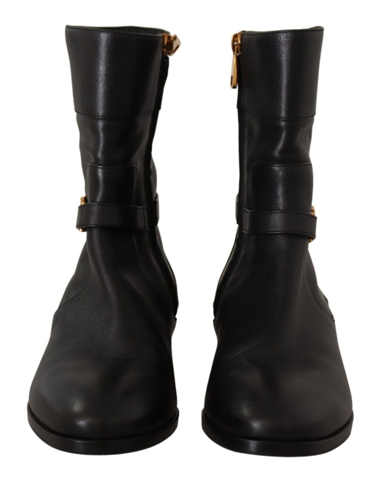 Dolce & Gabbana Elegant Leather Biker Boots EU36 / US5.5