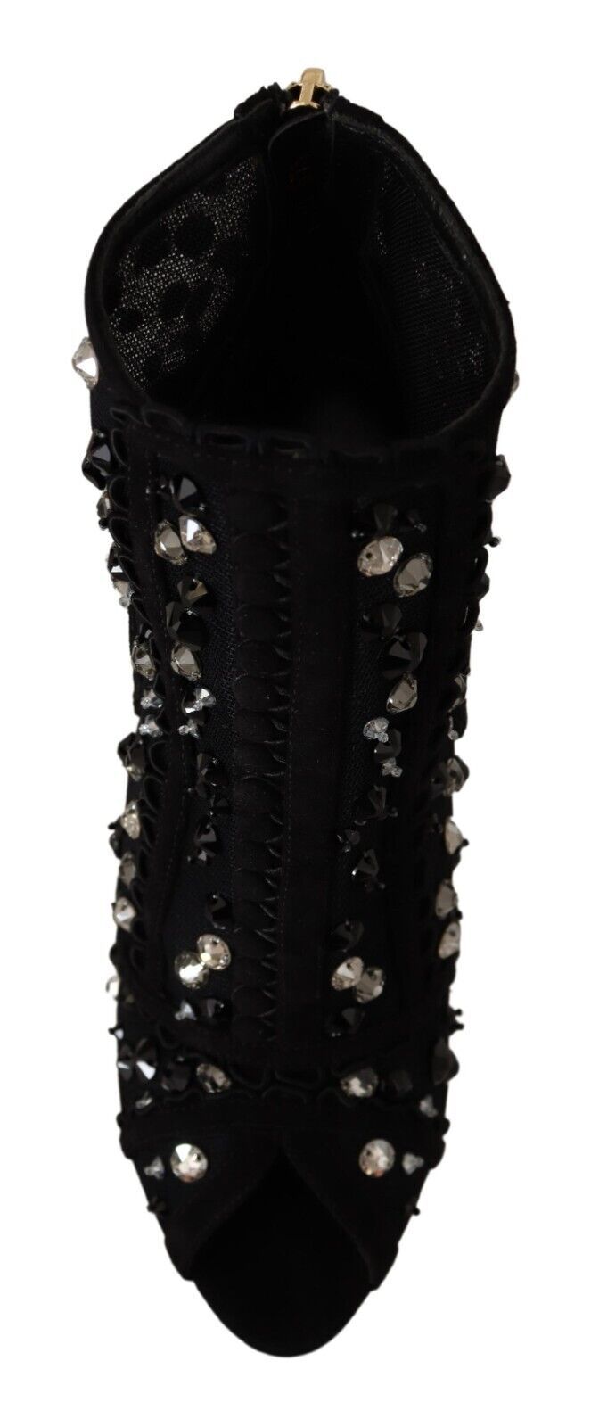 Dolce & Gabbana Embellished Crystal Short Boots EU37.5 / US7