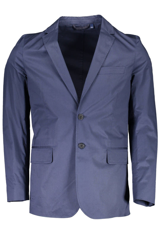 Gant Blue Cotton Men Jacket IT50 | L