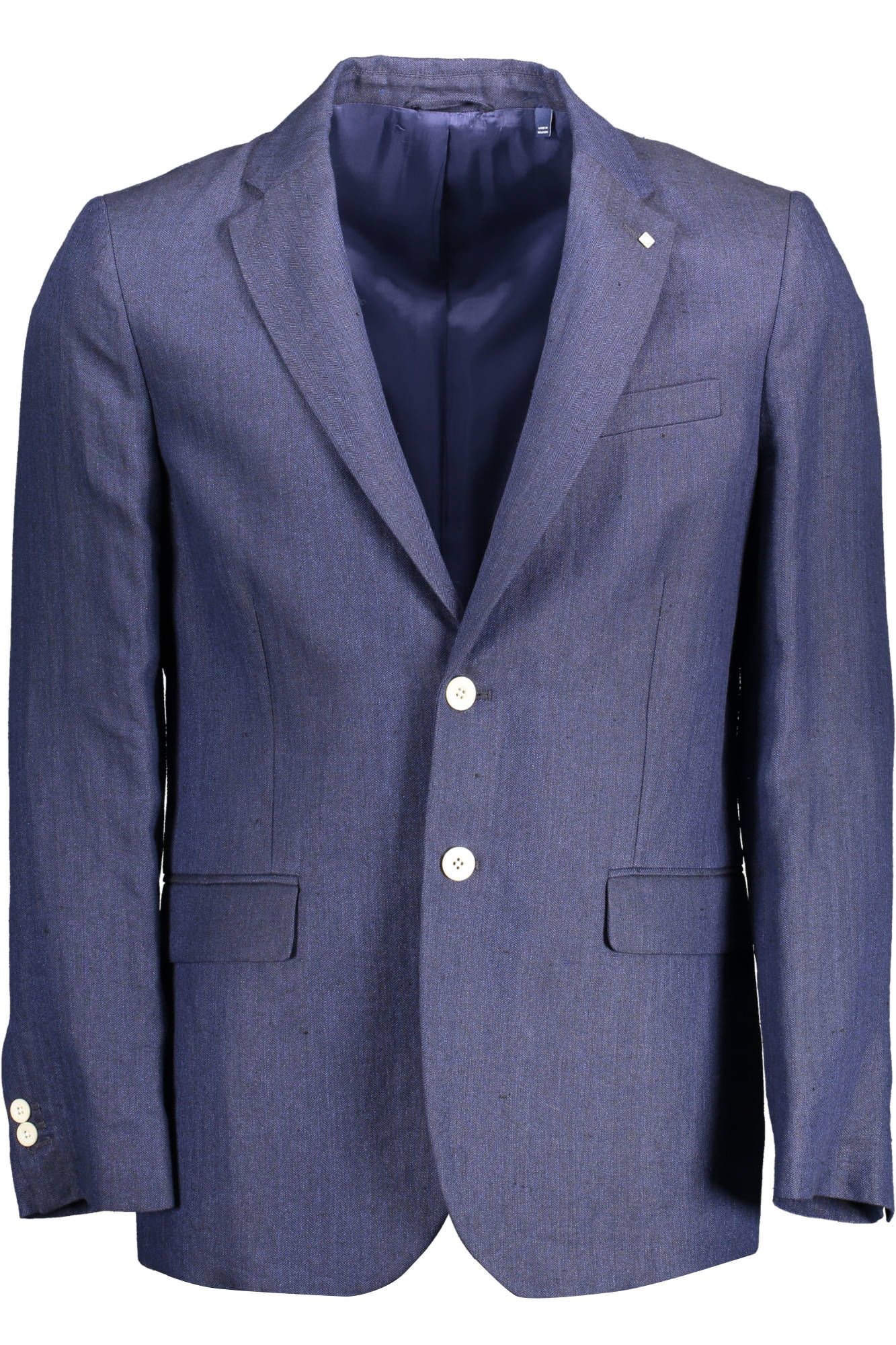 Gant Elegant Blue Linen Classic Jacket IT52 | XL