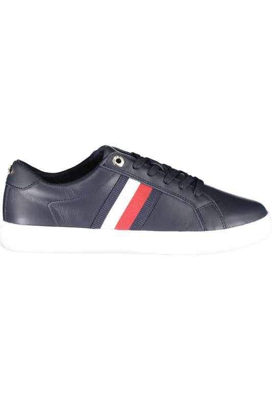 Tommy Hilfiger Blue Leather Women Sneaker EU38 | US8