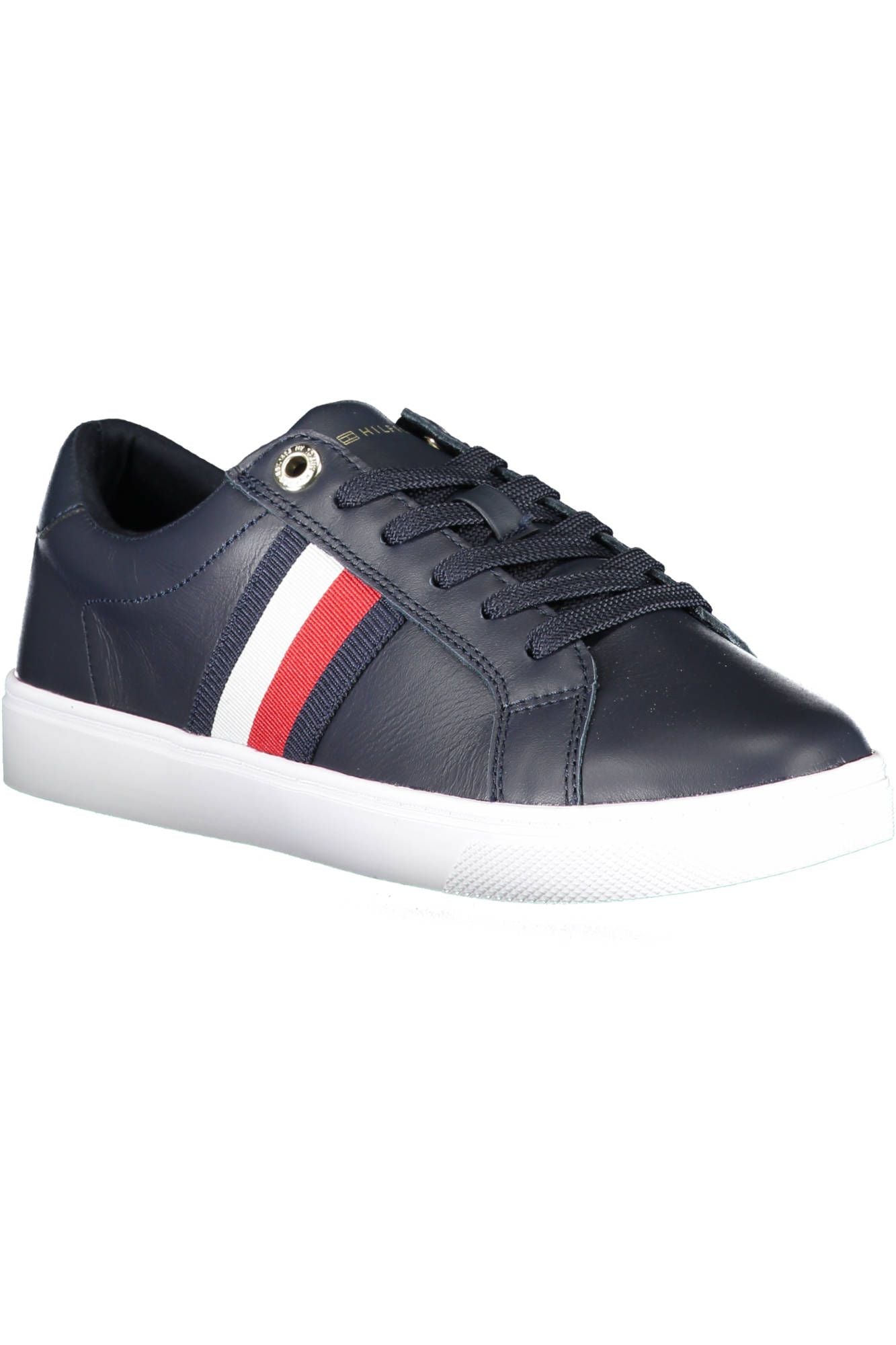 Tommy Hilfiger Blue Leather Women Sneaker EU38 | US8