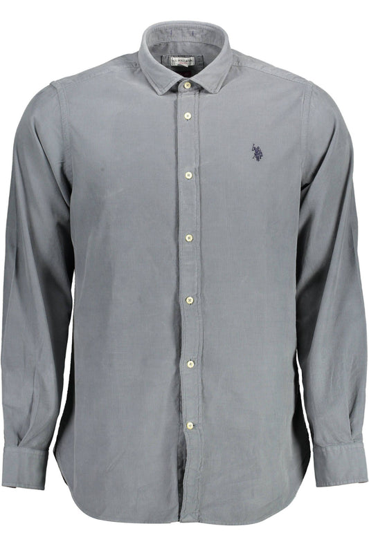 U.S. POLO ASSN. Blue Cotton Men Shirt