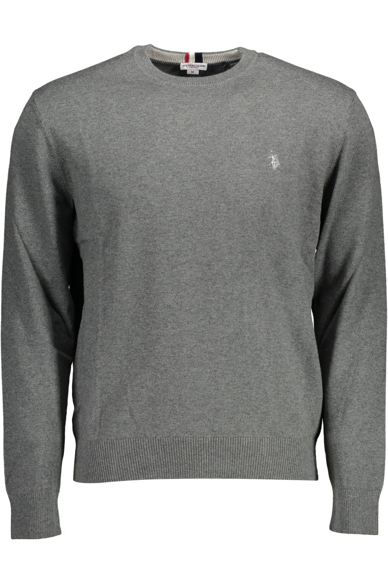 U.S. POLO ASSN. Gray Cotton Mens Sweater