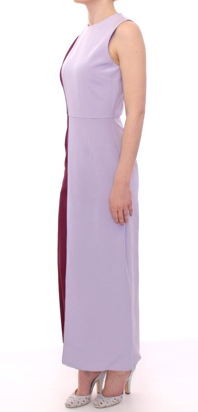 Barbara Casasola Elegant Long Silk Gown in Lavender IT40 | S