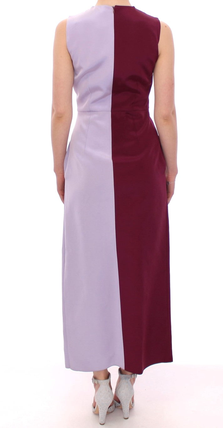 Barbara Casasola Elegant Long Silk Gown in Lavender IT40 | S