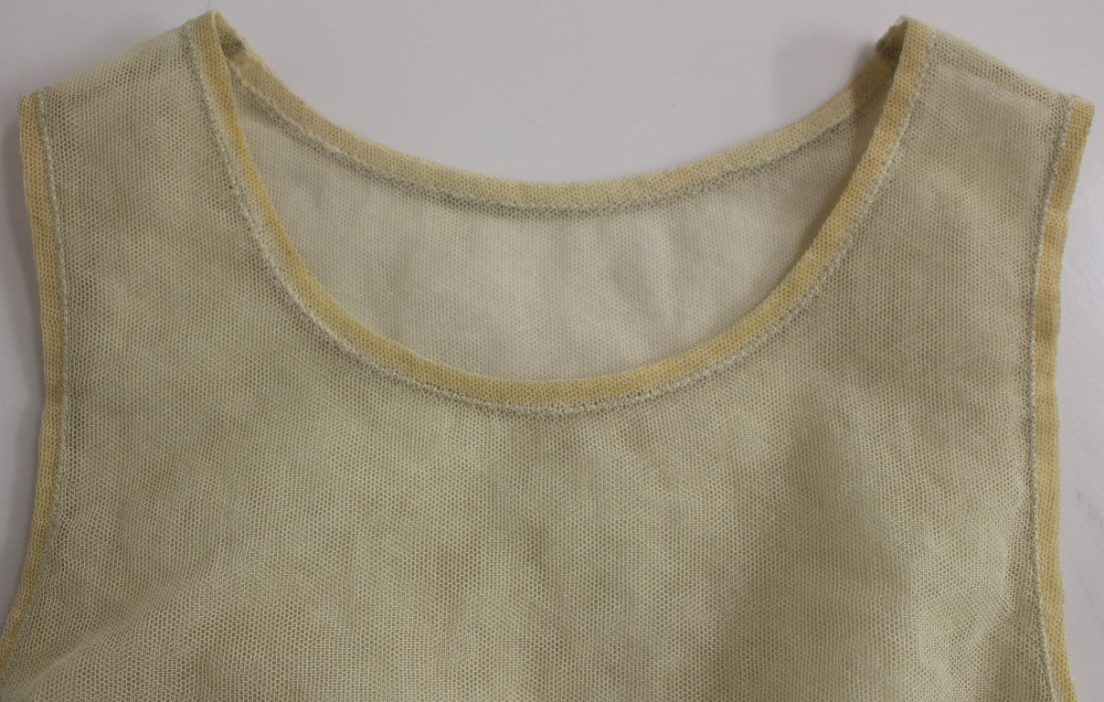 Dolce & Gabbana Elegant Beige Tank Top Blouse IT40 / S