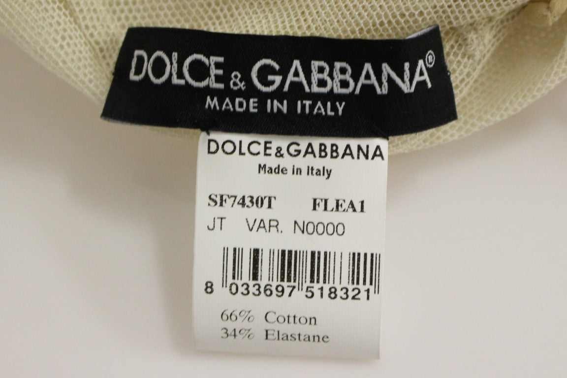 Dolce & Gabbana Elegant Beige Tank Top Blouse IT40 / S