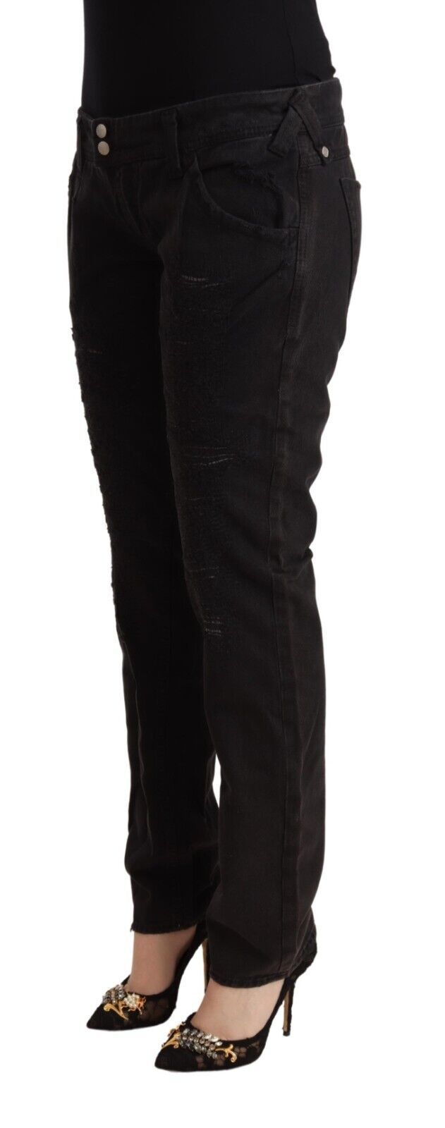 CYCLE Chic Low Waist Black Slim Fit Jeans W31