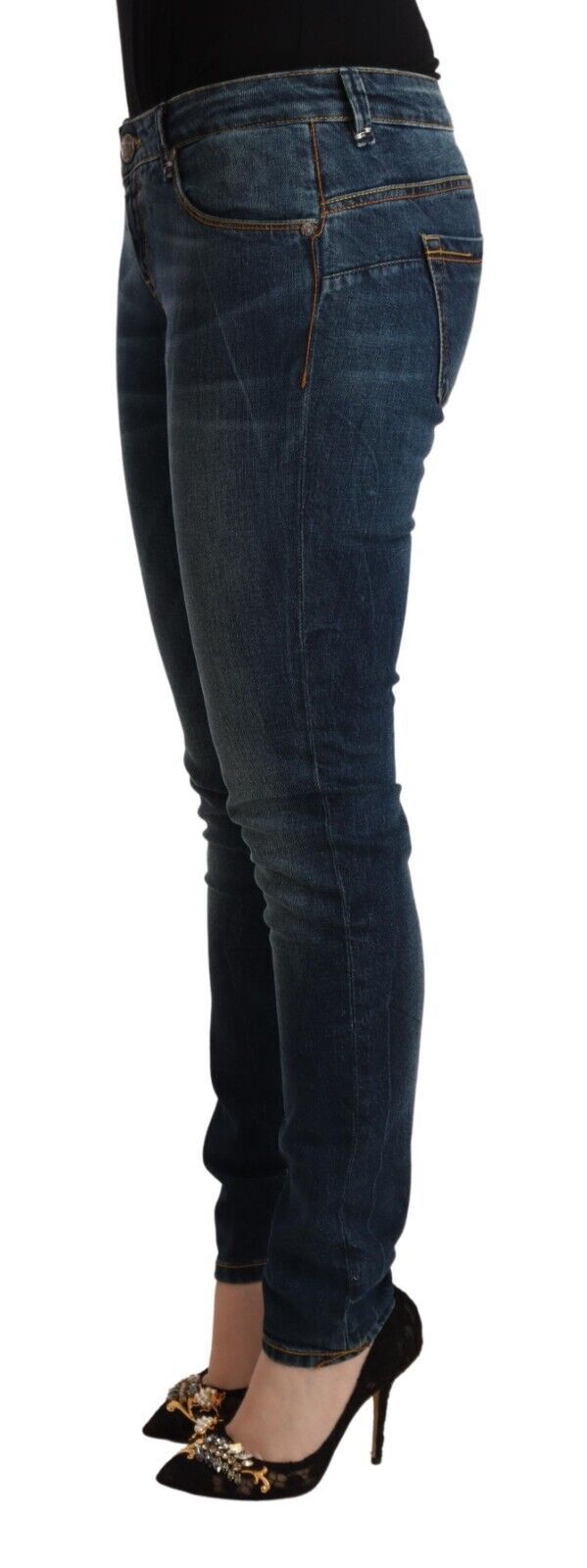 Acht Chic Slim-Fit Low Waist Skinny Jeans W29