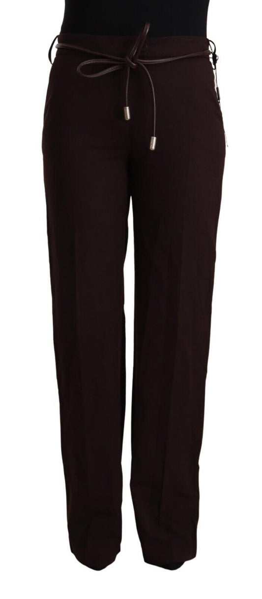 Patrizia Pepe Elegant High Waist Straight Formal Pants IT44 | L