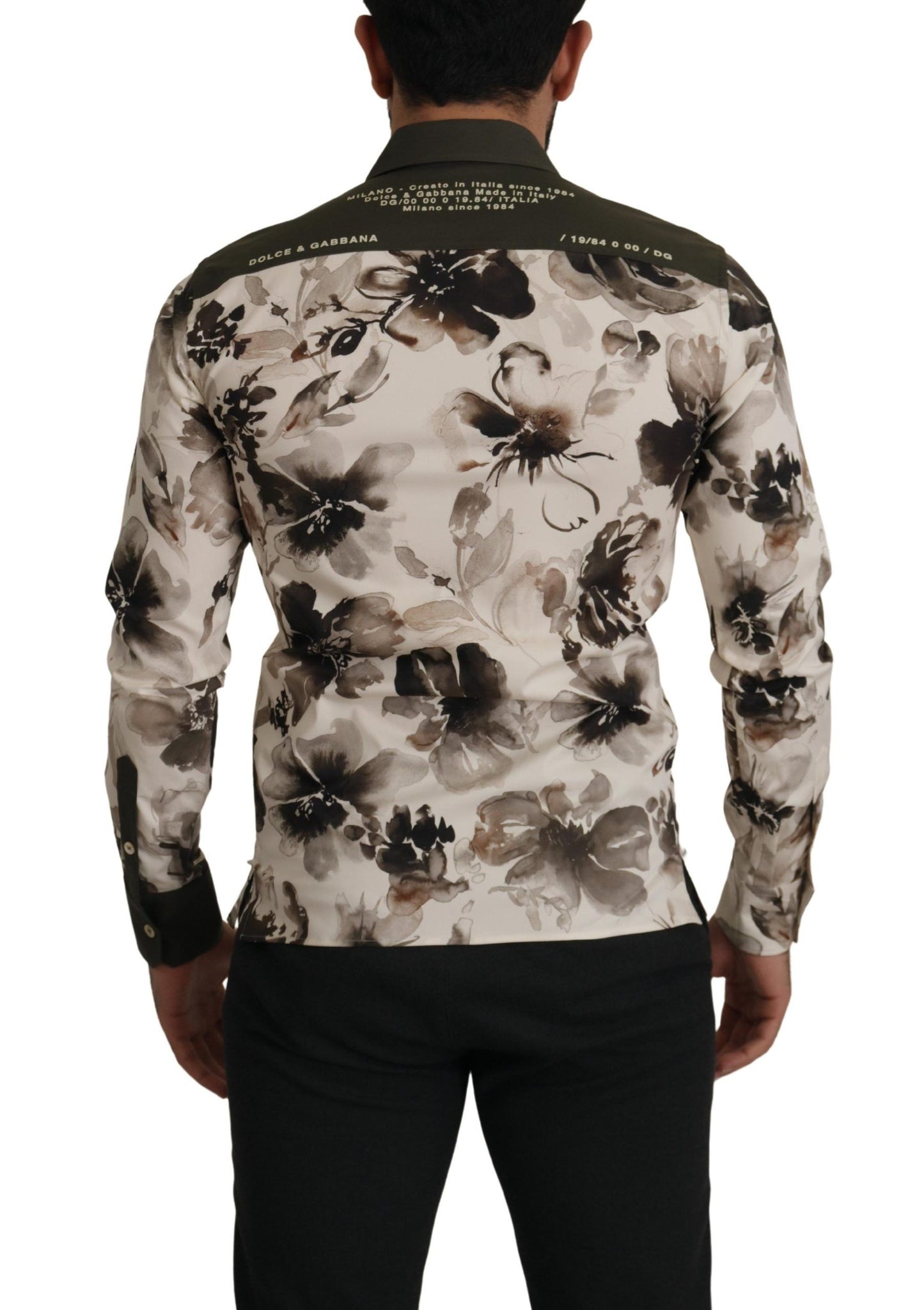 Dolce & Gabbana Floral Print Casual Cotton Shirt IT38 | XS