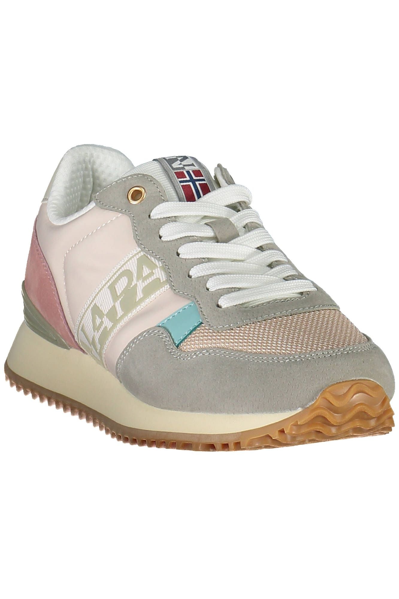 Napapijri Chic Pink Laced Sneakers with Logo Detail EU38 | US8