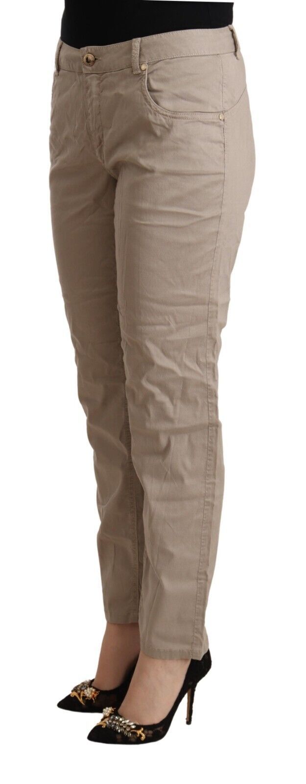 Acht Beige Mid Waist Tapered Pants IT42 | M