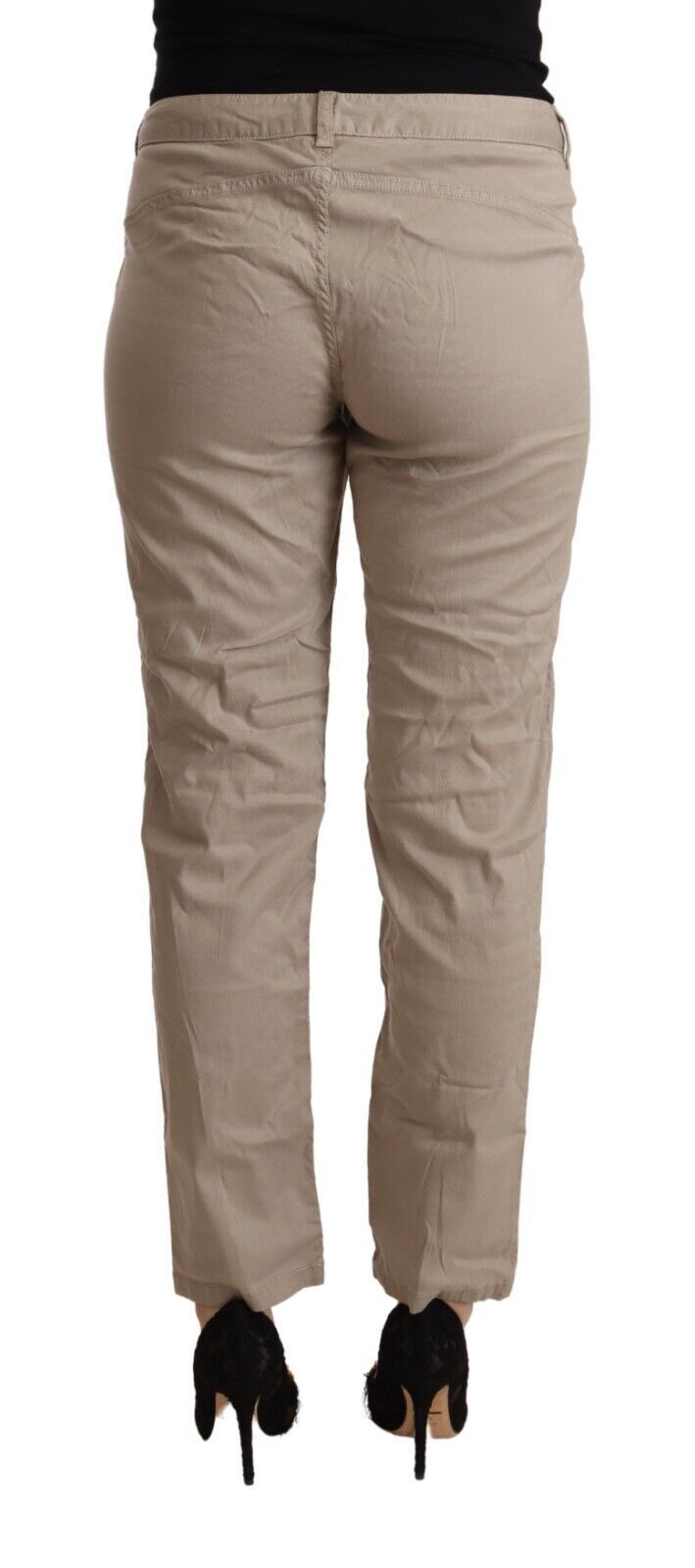 Acht Beige Mid Waist Tapered Pants IT42 | M