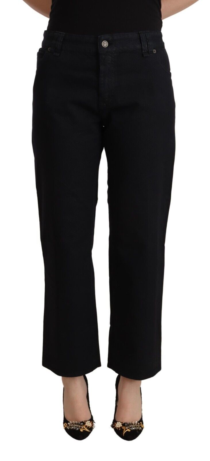 John Galliano Elegant High Waist Cropped Jeans W30