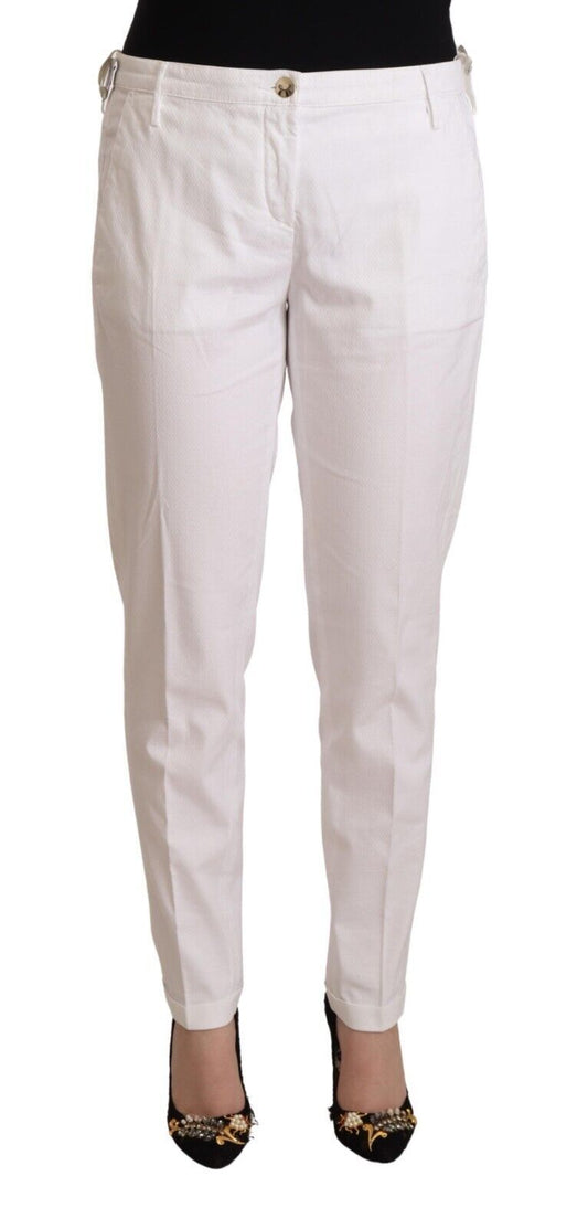 Jacob Cohen Elegant Mid Waist Tapered Trousers W31