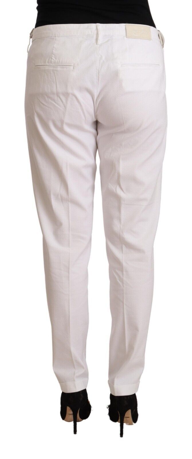 Jacob Cohen Elegant Mid Waist Tapered Trousers W31