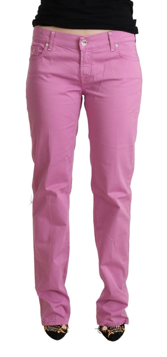 Jacob Cohen Elegant Tapered Pink Denim Jeans W33