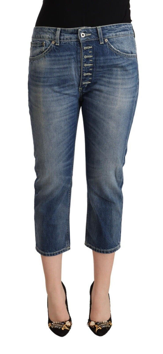 Dondup Elegant Mid-Waist Cotton Denim Jeans IT40 | S